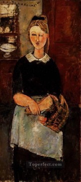 La bella ama de casa 1915 Amedeo Modigliani Pinturas al óleo
